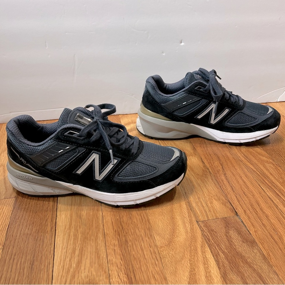 Women’s New Balance 990v5 Suede Leather Navy Blue New NIB Size 5.5 - Picture 5 of 14
